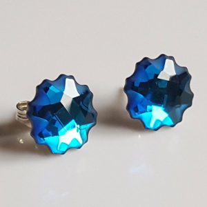 Blue Crystal Stud Earrings 249