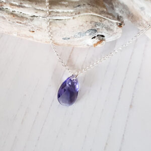 Tanzanite Swarovski Crystal Pendant 191