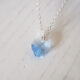 Light Sapphire Heart Crystal Pendant 324
