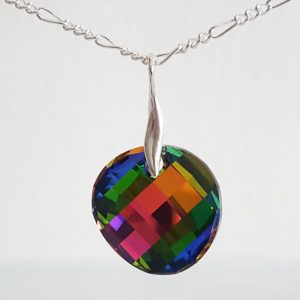 Rainbow Round Swarovski Crystal Pendant 235