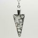 Black Patina Crystal Arrow Pendant 412