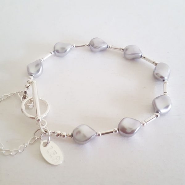 Silver Pearl Bracelet 131