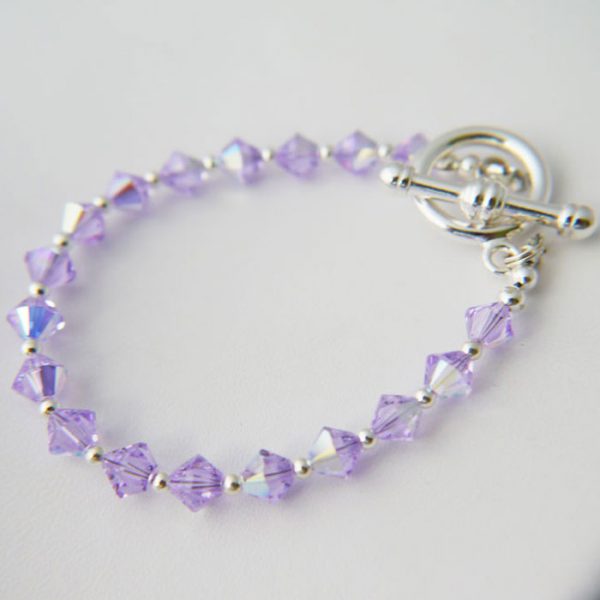 Violet Crystal Bracelet 163