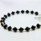 Domino Swarovski Crystal Bracelet Jet