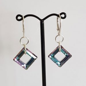 Square Crystal Earrings 257