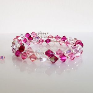 Ali Swarovski Crystal Bracelet Pink Mix