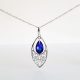 Purple Filigree Pendant 303