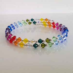 Rainbow 2 Swarovski Crystal Bracelet