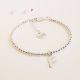 Aria Sterling Silver Initial Bracelet