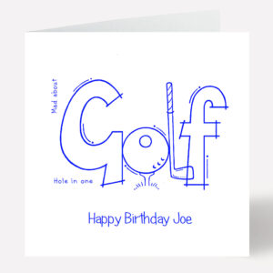 Golf Happy Birthday Card 159