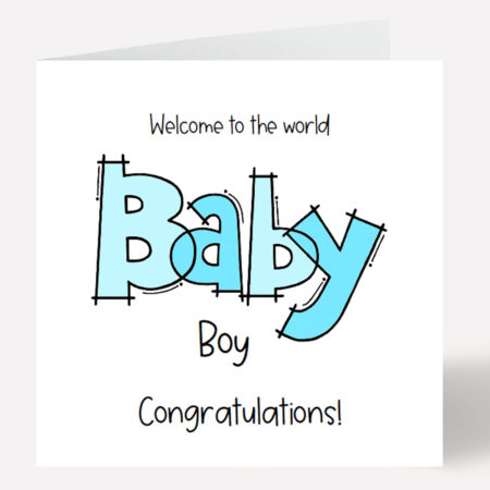 New Baby Blue Card 163