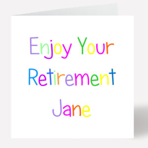 Retirement Card 182