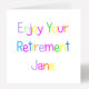 Retirement Card 182