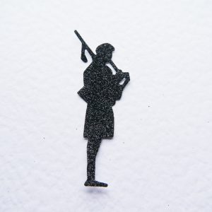Lone Piper Die Cut Topper