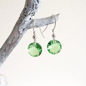 Peridot August Crystal Earrings 339