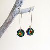 Green Mix Crystal Earrings 340