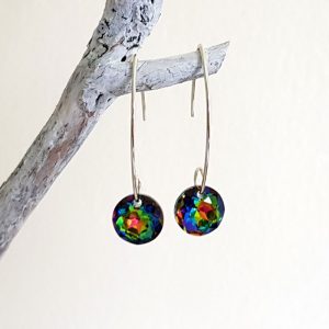 Green Mix Crystal Earrings 340