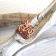 Sterling Silver Rose Gold Heart Pendant 368