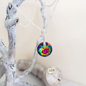Rainbow Swarovski Crystal Pendant 389