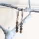 Rosegold Black Crystal Earrings 262