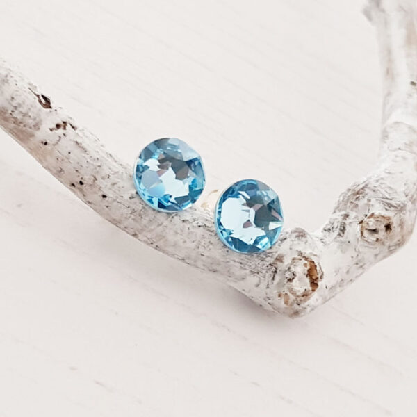 Aquamarine Stud Earrings 131