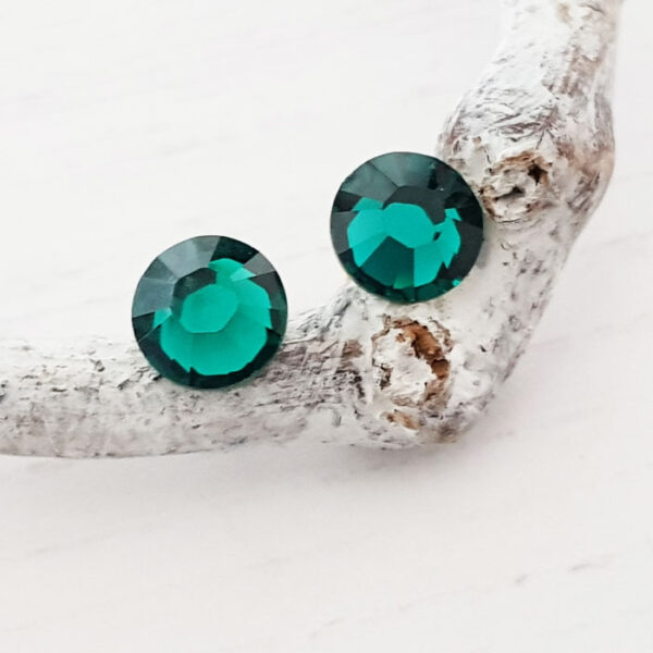 Emerald Stud Earrings May Birthstone 194