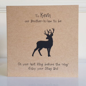 Personalised Stag Do Card 200