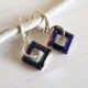 Volcano Square Crystal Earrings 285