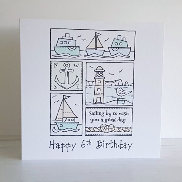 Boats Birthday Card 211