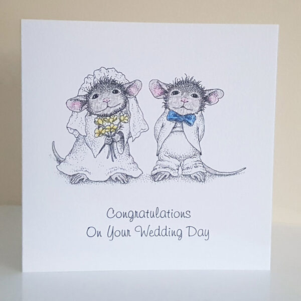 Wedding Card Mice 213