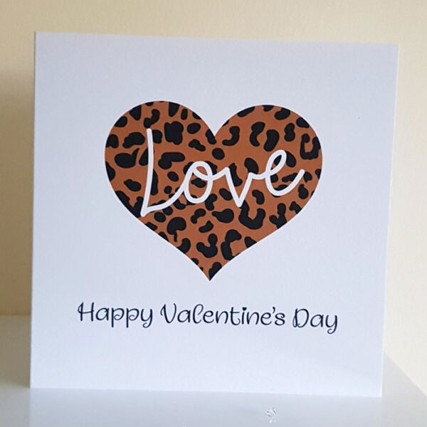 Valentines Day Animal Print Heart