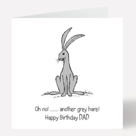 Another Grey Hare Birthday Card 255