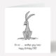 Another Grey Hare Birthday Card 255