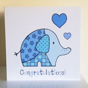 Elephant New Baby Card 274
