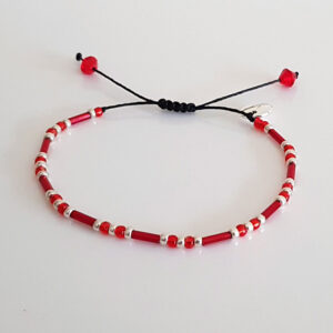 L-LEA Merlot Friendship Bracelet