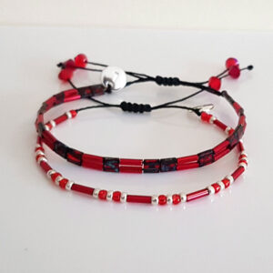Tila Merlot Friendship Bracelet Set