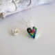 Rainbow Crystal Wild Heart Pendant 421