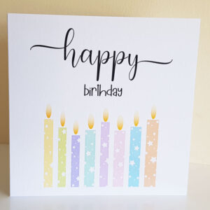 Candles Birthday Card 282