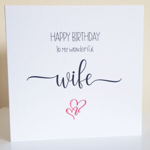 Wife Birthday Card 288