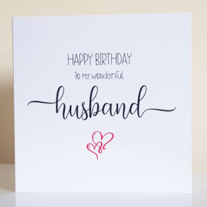 Husband Birthday Card 289