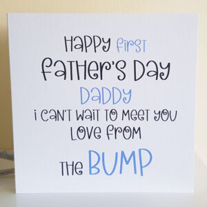 Fathers Day Card Blue Bump 290