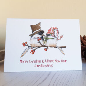 Personalised Two Tweety Birds Christmas Cards 10 pack