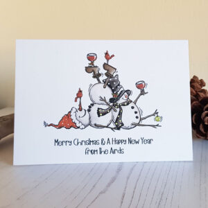 Personalised Snowman Christmas Cards 10 pack