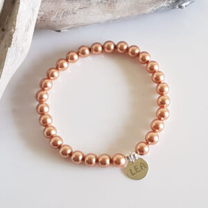 Rose Gold Pearl Swarovski Bracelet