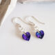 Tonya Swarovski Heart Hook Earrings