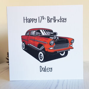 Hot Rod Birthday Card 322