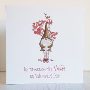 Valentines Day Card Swirling Hearts Personalised