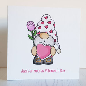 Valentines Day Card Rose Heart