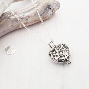 Ashes Memorial Necklace Heart 88