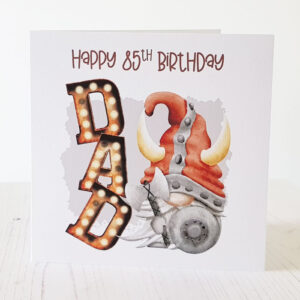 Dad Happy BirthdayViking Dad Birthday Card 379 Viking Gnome Card